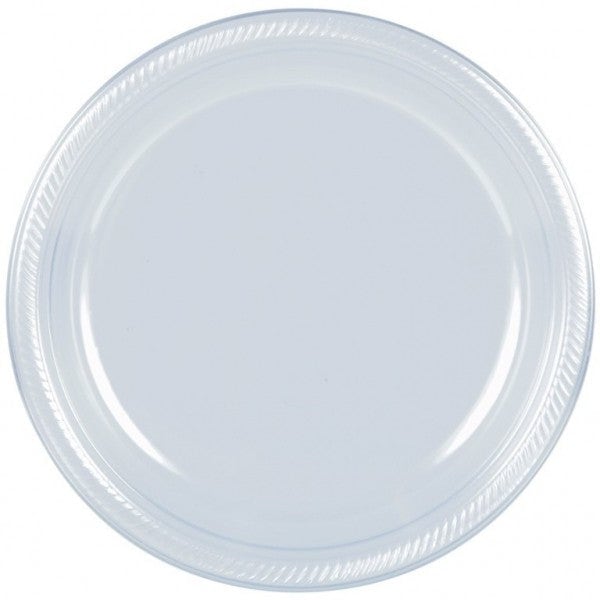 Plato Amscan Plastico 7 Cristal  pte. c/20 pz.