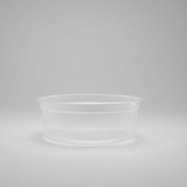 Envase Plástico Transparente Reyma ideal para salsas, aderesos, frijol, arroz, comida