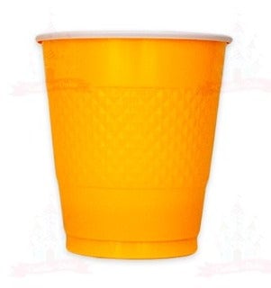 Vaso Amscan Plastico 12 oz Amarillo Brillante pte. c/20 pz.