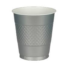 Vaso Pl. Amscan 16 Oz Plata C/50