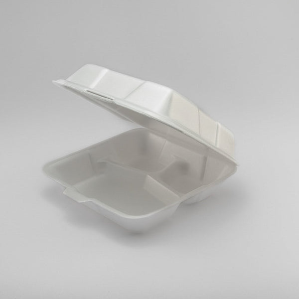 Contenedor Térmico Foam Reyma 8x8 Con División ideal para comida para llevar