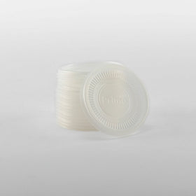 Tapa Plastico Vaso Souffle  2oz paquete c/1,200 piezas