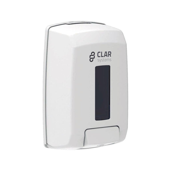 Jabonera Clar System Innova Blanco/Gris Rellenable 1.1 Lts (J1100Pg)