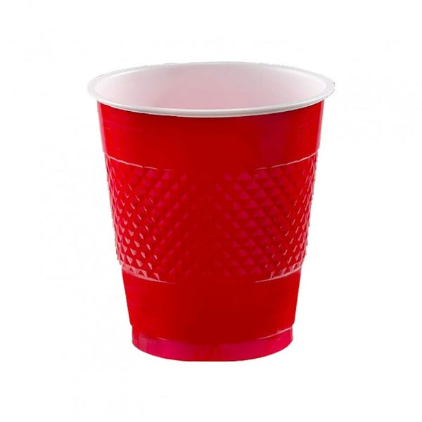 Vaso Amscan Plastico 12 oz Rojo pte. c/20 pz.